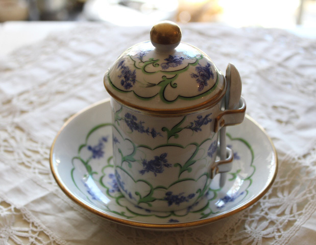 イタリア【Mangani マンガーニ】シュガーポット スプーン付き拍卖