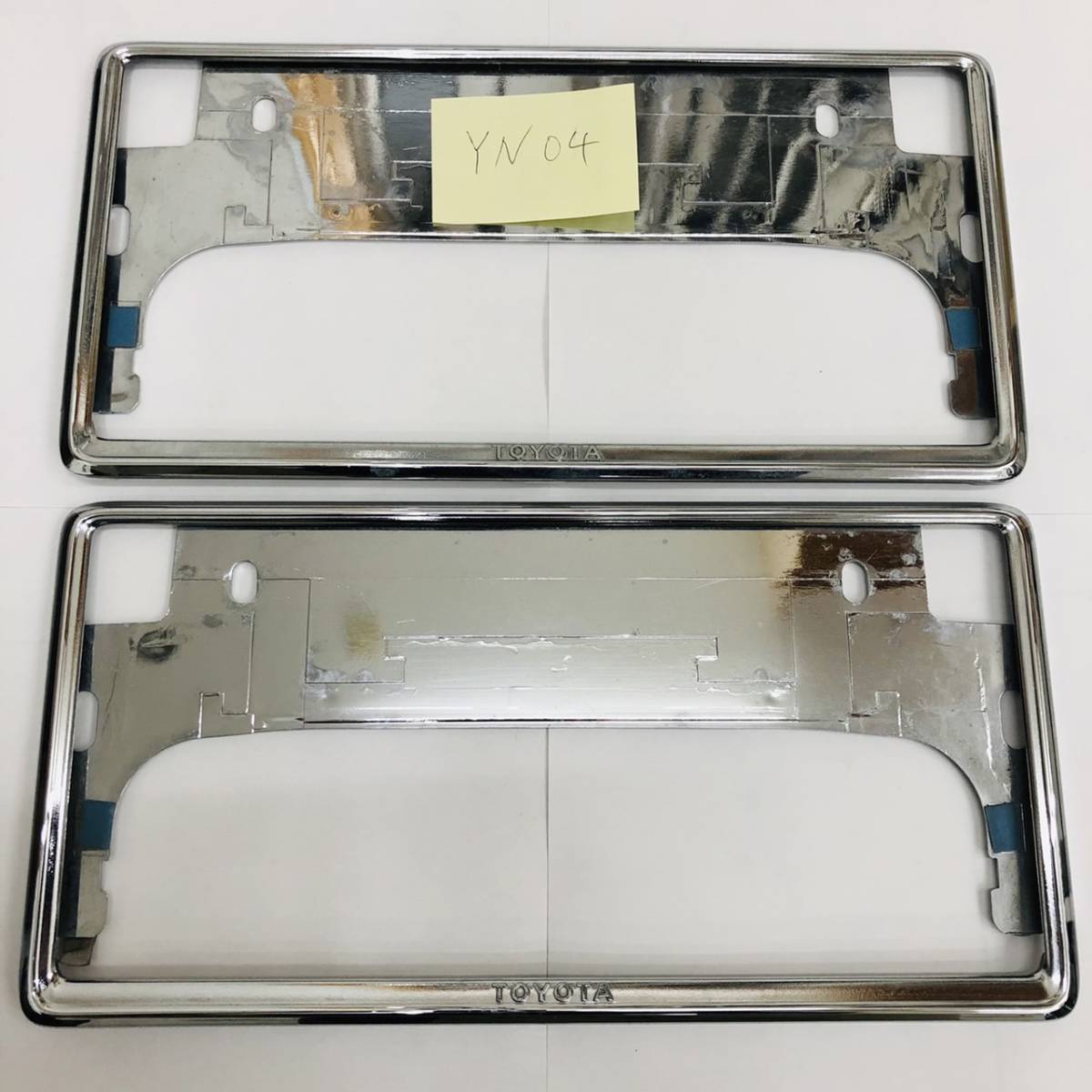 TOYOTA トヨタ ナンバープレート ナンバーフレーム 枠 2枚 YN04拍卖