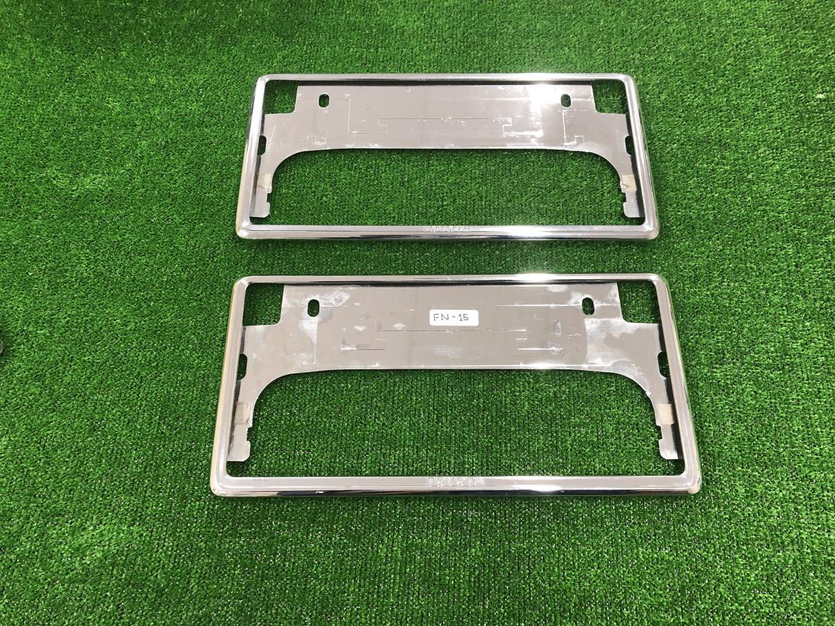 TOYOTA トヨタ ナンバープレート ナンバーフレーム 枠 2枚 FN15拍卖