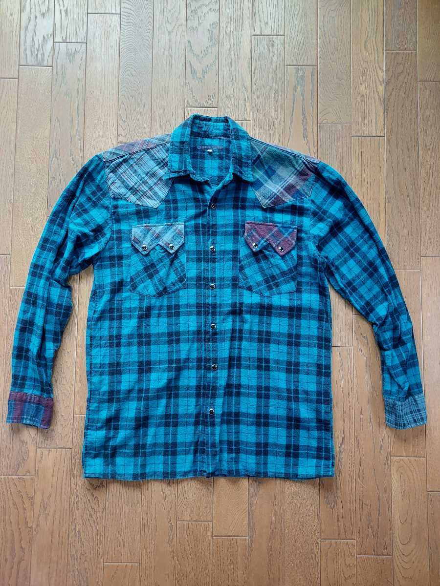 【稀少】リビルドバイニードルス Rebuild by needles 再構築ウエスタンシャツ リメイク ネルシャツ☆ネペンテス エンジニアードガーメンツ拍卖