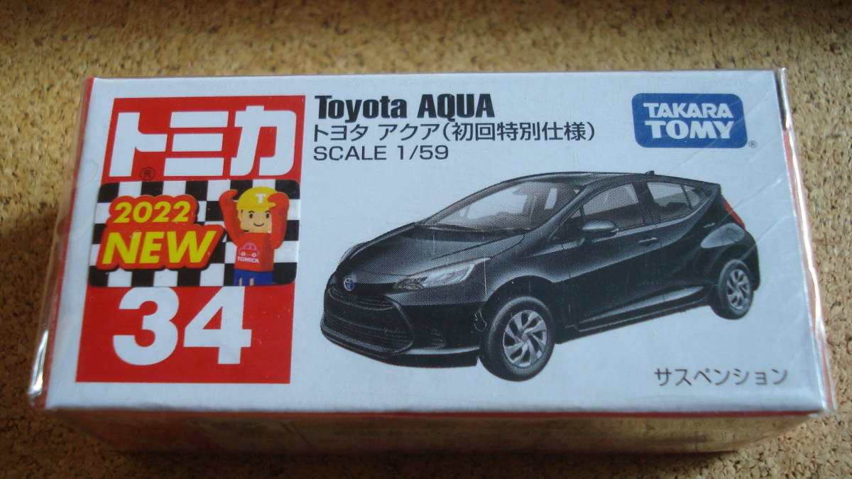トミカ NO.34 トヨタ アクア 初回特別仕様//2022年10月新車//拍卖