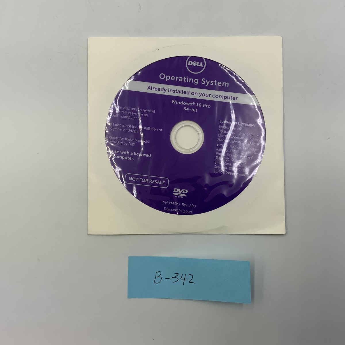 DELL Windows 10 Pro 64bit Operating System win10 Already installed on your computer B-342拍卖