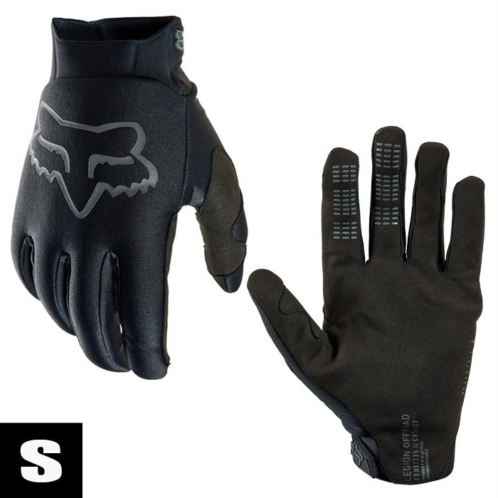 【定形外¥300】 FOX '23 ディフェンドサーモグラブ ブラック/Sサイズ 【秋冬向け防寒グラブ】拍卖
