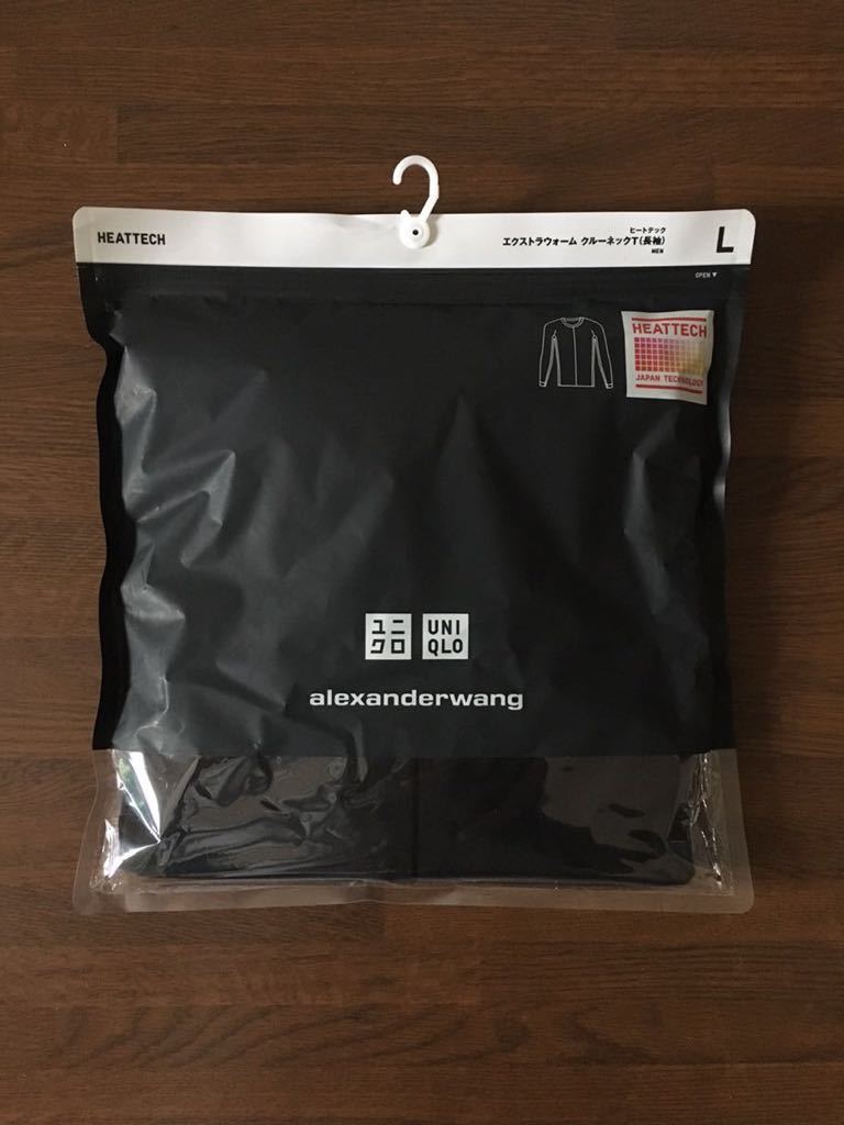 UNIQLO HEATTECH alexanderwang Black size L ユニクロ ヒートテック アレキサンダーワン エクストラウォーム 極暖 黒 Lサイズ 新品 未開封拍卖