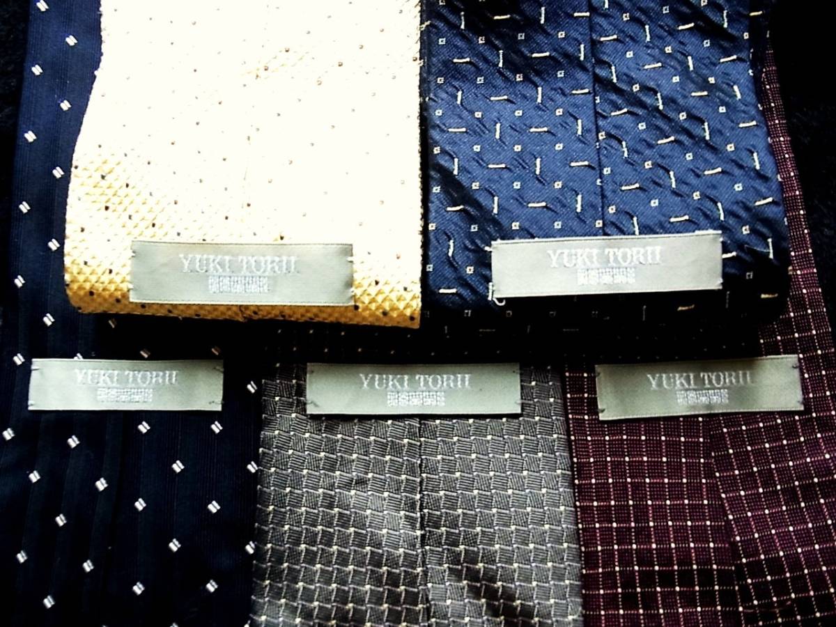 ■即決セール■J0872■ 5本セット全て 【鳥居ユキ】ユキ トリイのネクタイ拍卖