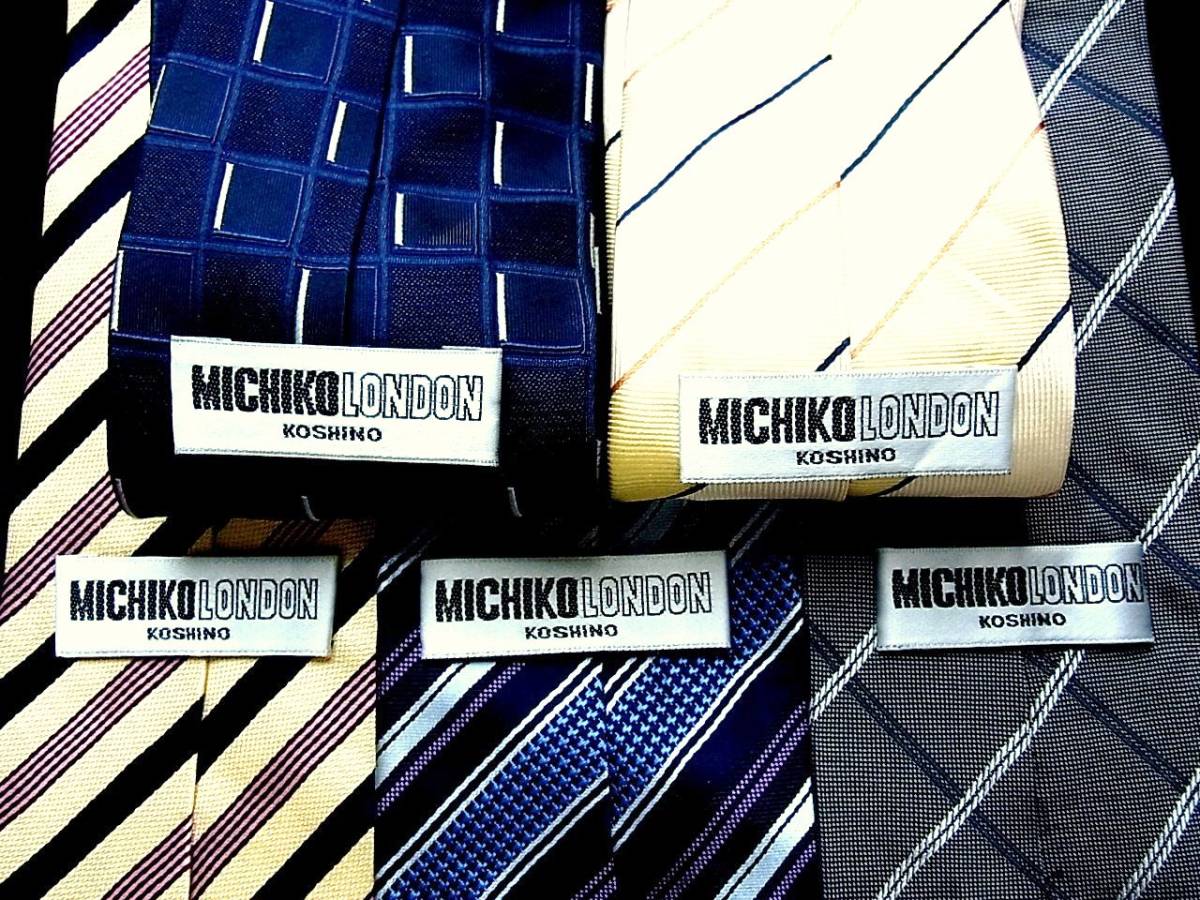■即決セール■J0845■ 5本セット全て【小篠 美智子】ミチコ ロンドンのネクタイ(ミチコ コシノ)拍卖