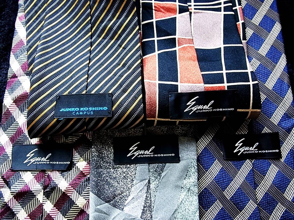 ■即決セール■J0908■ 5本セット全て 【小篠 順子】ジュンコ コシノのネクタイ拍卖