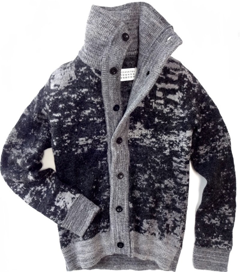 イタリア製 Maison Martin Margiela メゾン マルタン マルジェラ ウール ニット ハイカラー セーター カーディガン ジャケット 国内正規品拍卖