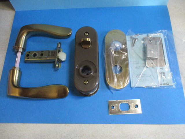 ミワ レバーハンドル錠 (アルミ) 間仕切り錠 新品 1ケ¥¥3500 送料¥600(レターパック)拍卖