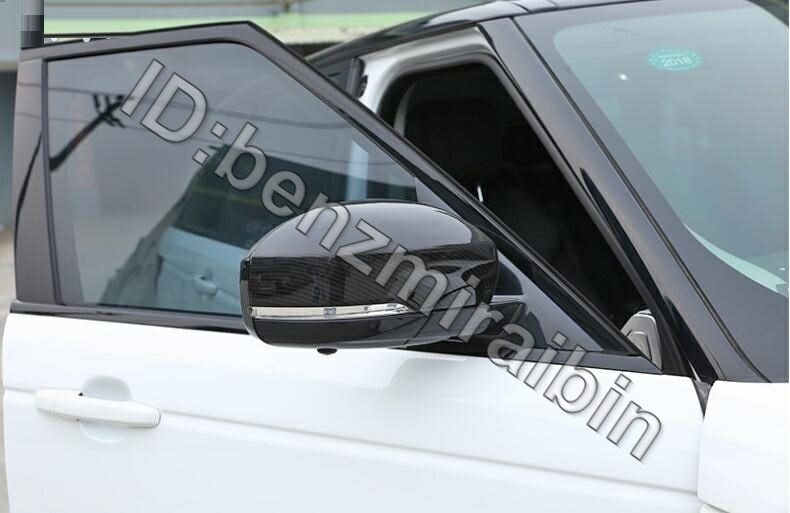 Abs カーボン柄 スタイル カー バック ミラー 装飾 シェル カバー ランドローバー レンジローバー スポーツ ヴォーグ se hse 貼り付け拍卖