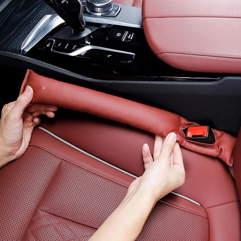 red 2個 カーシートパッド漏れ防止ギャップフィラーストリップスエード装飾メルセデスベンツ AMGW204W205W203W211W212W201W210W124W126拍卖