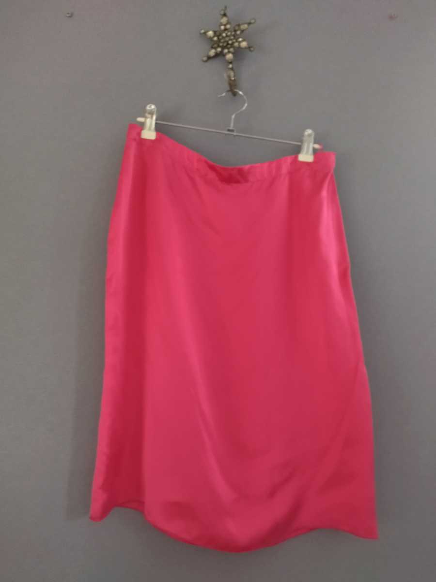 ランバン lanvin  France シルク シルプルタイト ストレート スカート拍卖