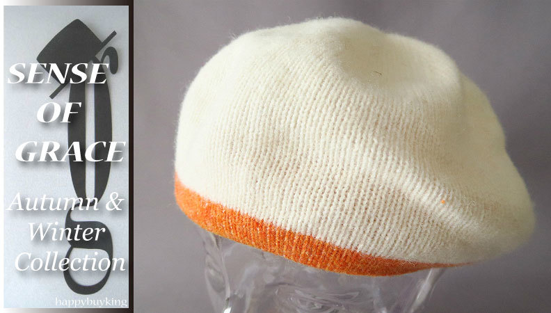 graceグレース★ウール混バスクベレー帽【IV】新品 男女兼用 ニットベレー帽 センスオブグレース拍卖