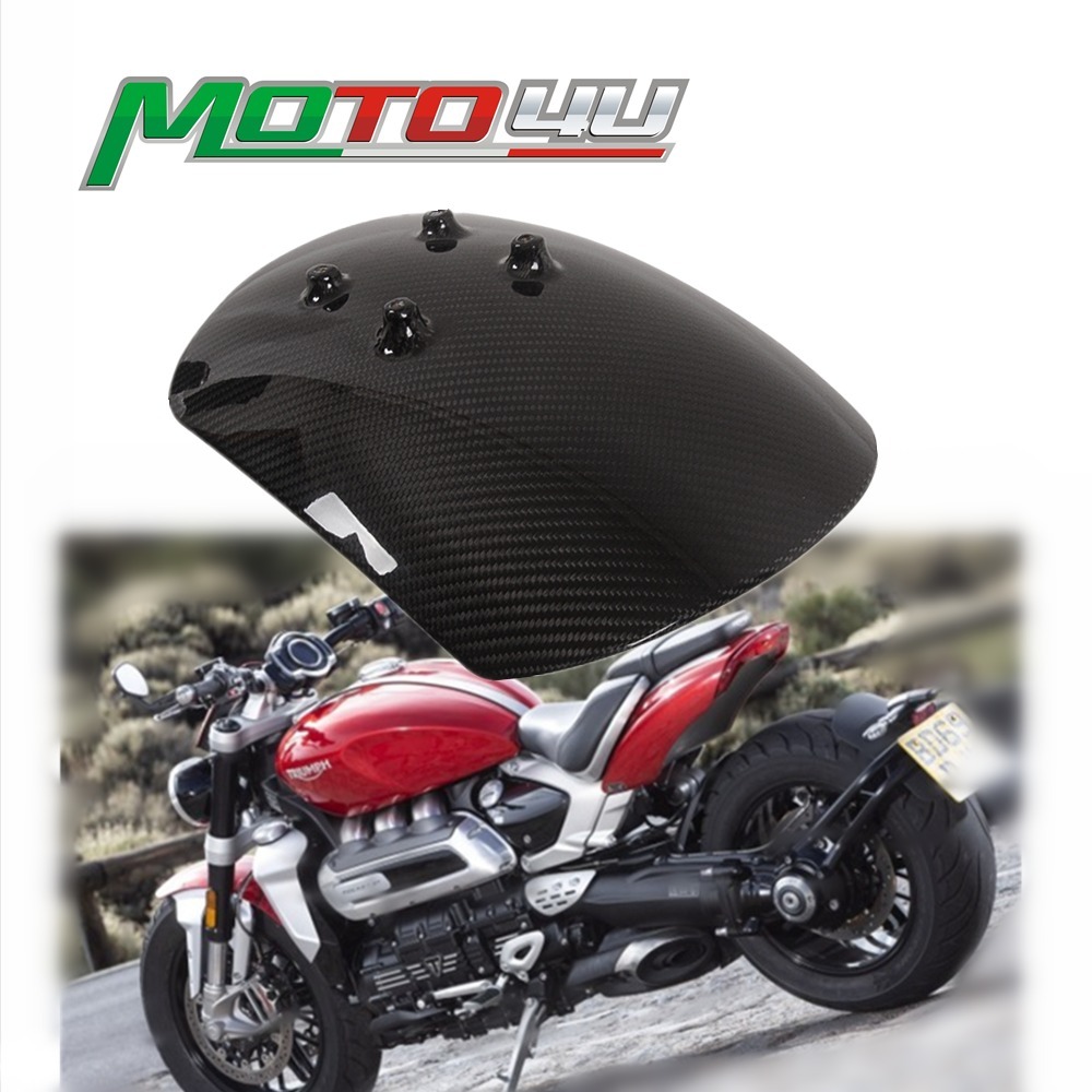 送料無料 Triumph トライアンフ ロケット3 2020-2021 カーボンファイバー リア フェンダー マッドガード ハガー拍卖