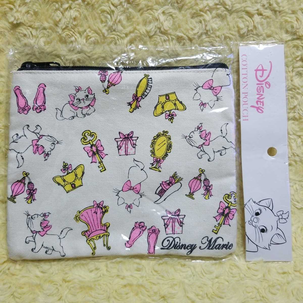 ディズニー マリー コットンフラットポーチ拍卖