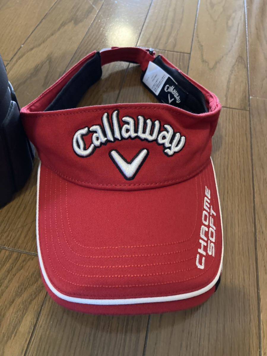 お探しの方。レア物。郵送料込み。Callaway キャロウェイ プロ支給品モデルサンバイザー拍卖
