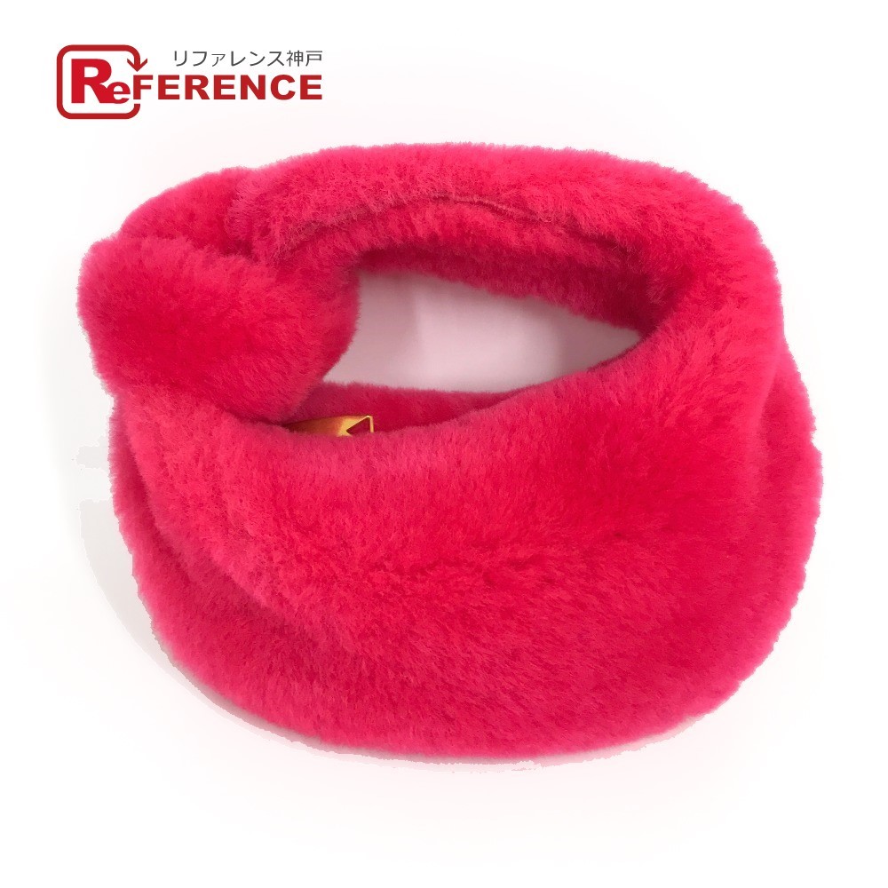 BOTTEGA VENETA ボッテガヴェネタ ミニザジョディファー ハンドバッグ フェイクファー ピンク レディース【中古】美品拍卖