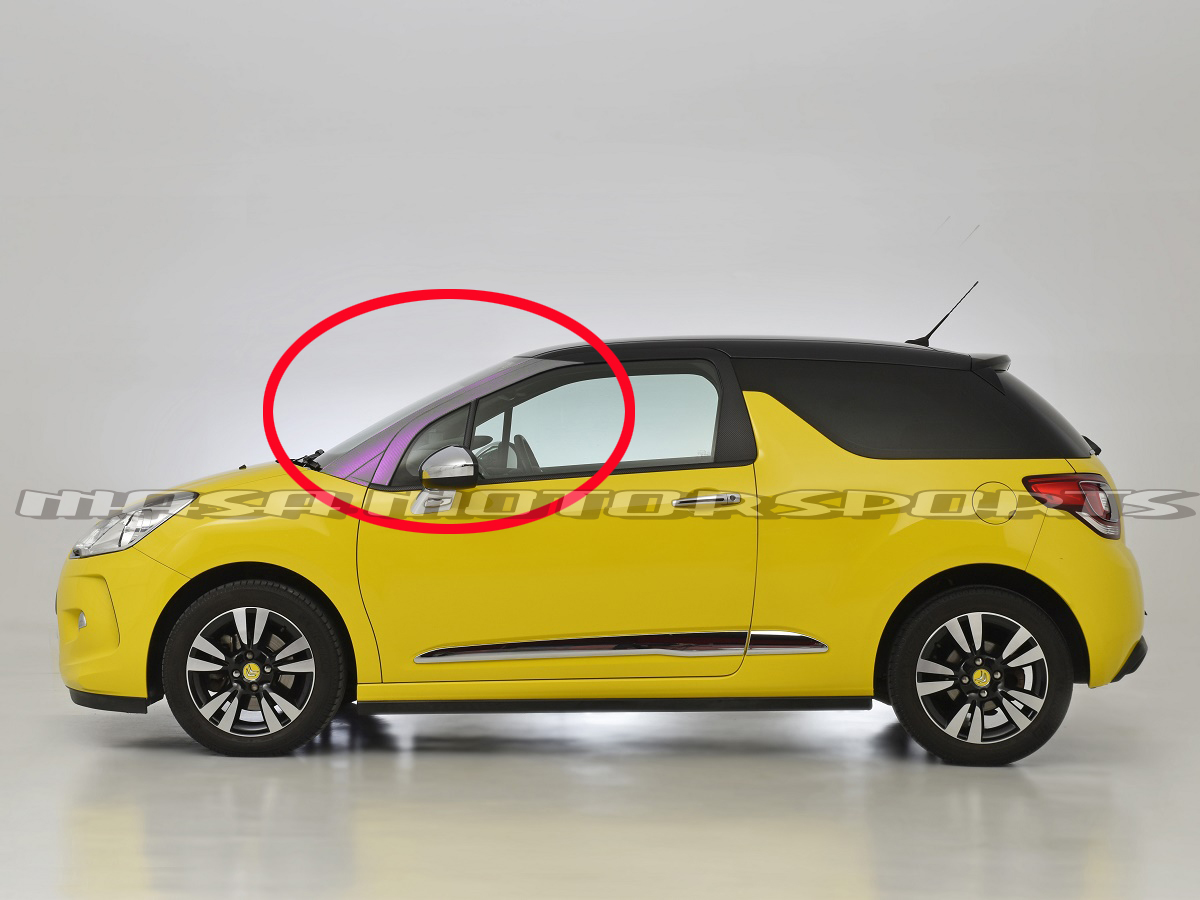CITROEN シトロエンds3 スポーツシックAピラーカスタムカーボンシート 補修 リペア クスミ防止 手直し 修理 外装パーツ カット済みフィルム拍卖
