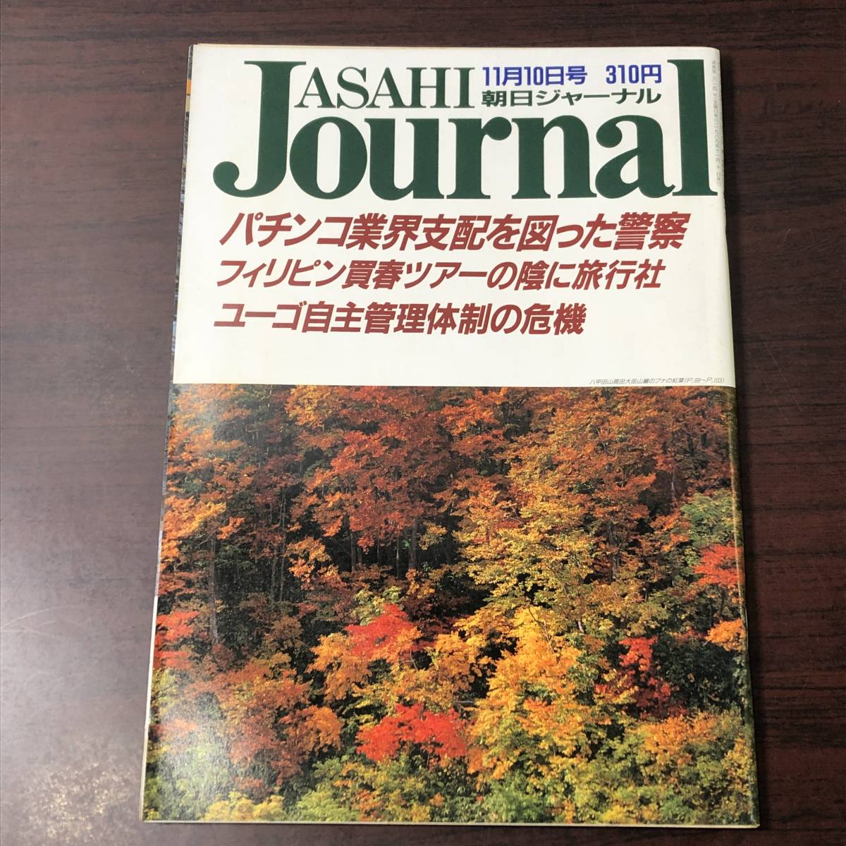 A02【ゆうメール送料無料】朝日ジャーナル 1989年11月10日号 VOL.31 NO.48拍卖