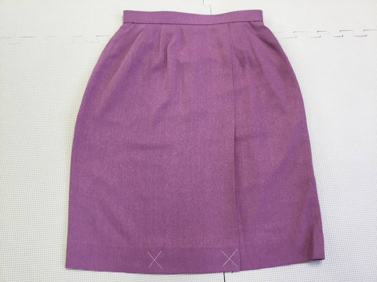 528-D7 新品【HINUCK】スカート 7号 S 赤系 /ハイナック/事務服/OL/受付/制服/オフィスウェア/オールシーズン/小さめサイズ拍卖