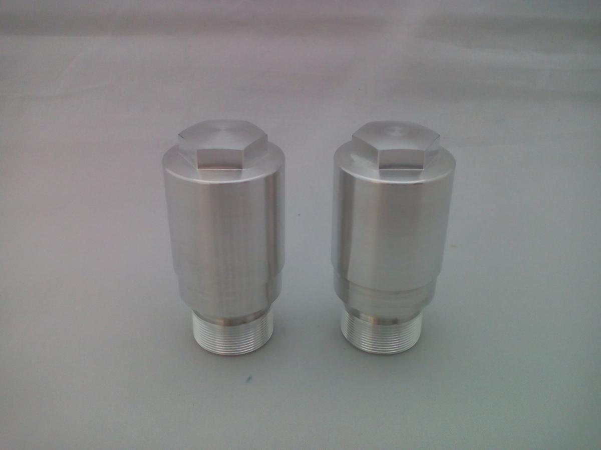 弁天部品 XVS950A BOLT フロントフォーク 変換アダプタ 41パイから43パイ(長さ35ミリ)へ拍卖