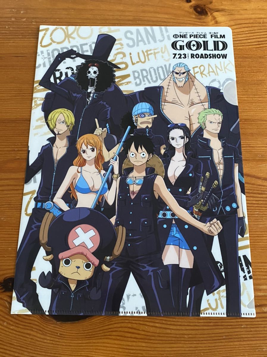 【新品】ワンピース ONE PIECE★クリアファイル★金拍卖