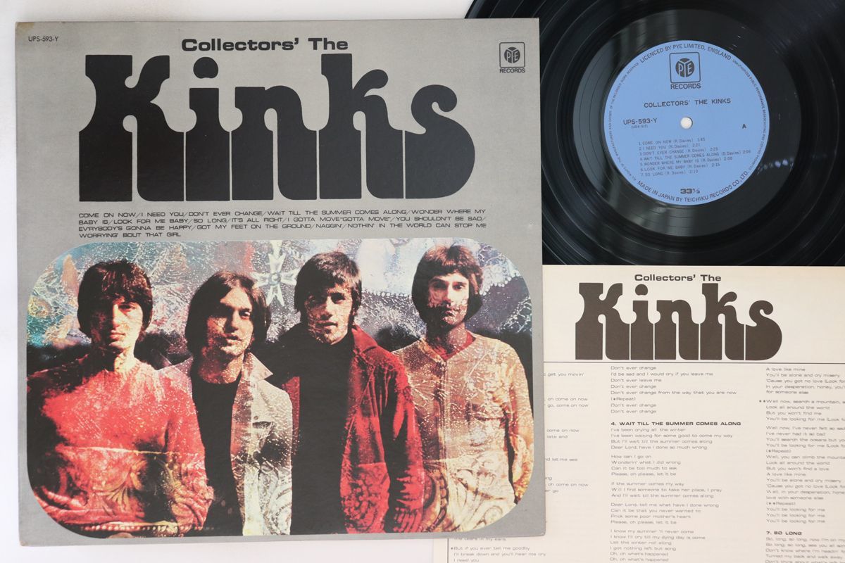 LP Kinks Collectors The Kinks UPS593Y PYE /00260拍卖