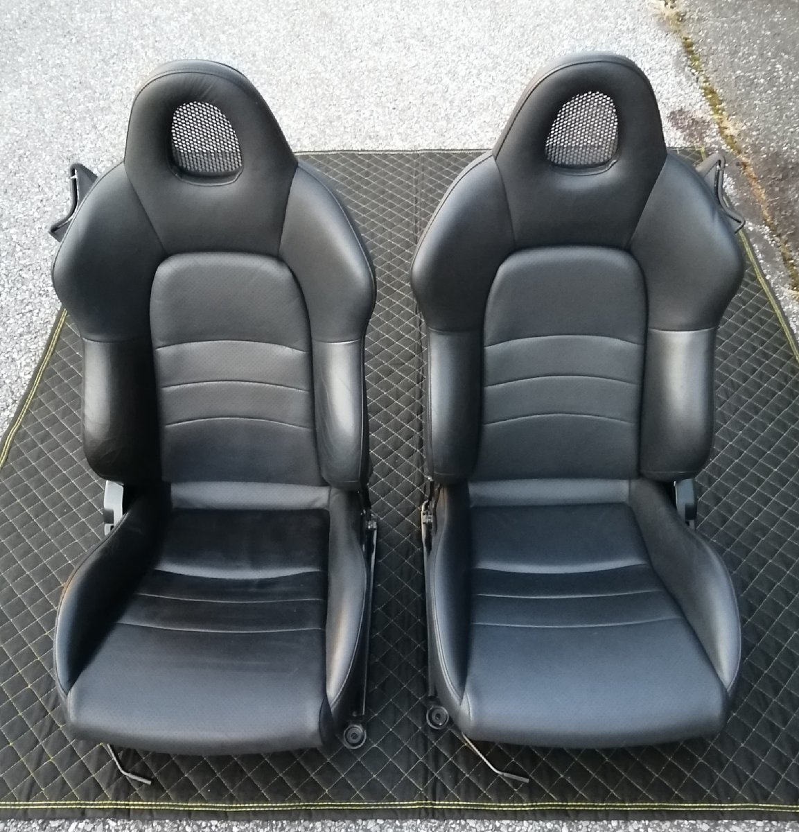 HONDA S2000 AP1 純正オプション 本革シート ブラック 運転席 助手席 一台セット シートレール付き 美品 AP2 ③拍卖