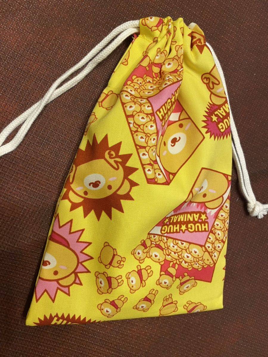 中35 巾着袋 小物入れ おはし入れ ハンドメイド クマ柄拍卖