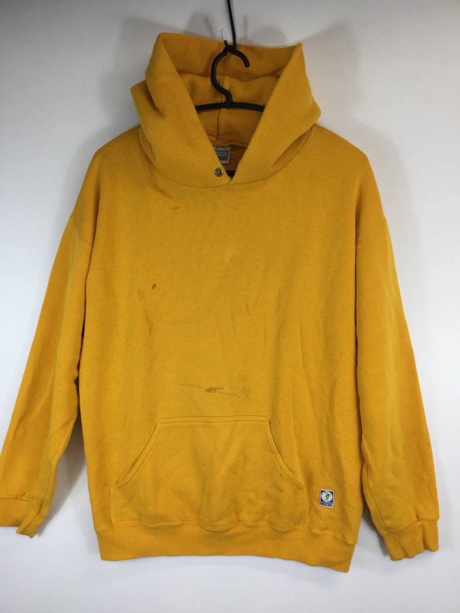 90s USA製 ディスカスアスレチック DISCUS ATHLETIC スウェットパーカー マスタード からし Mサイズ拍卖