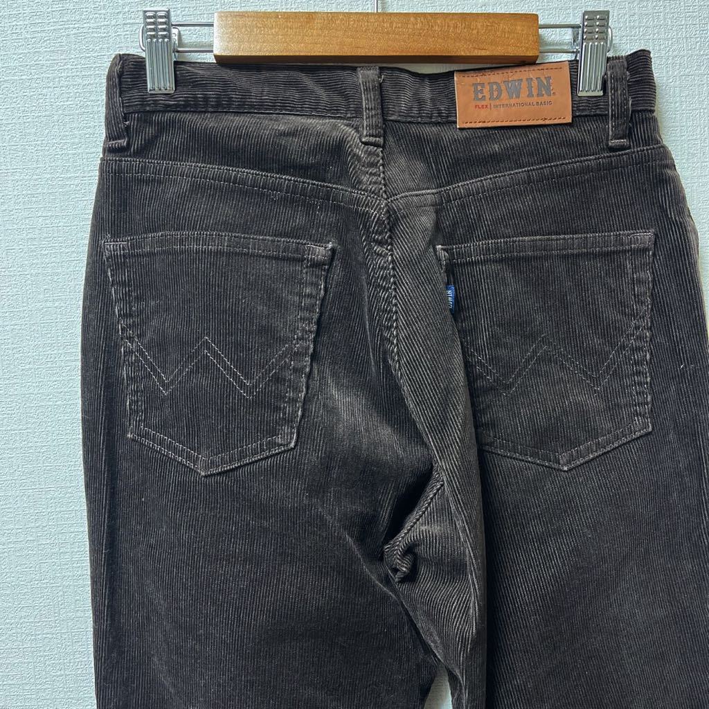 EDWIN エドウィン レディース コーデュロイパンツ 29×32 ブラウン 茶 4001 MissEDWIN拍卖