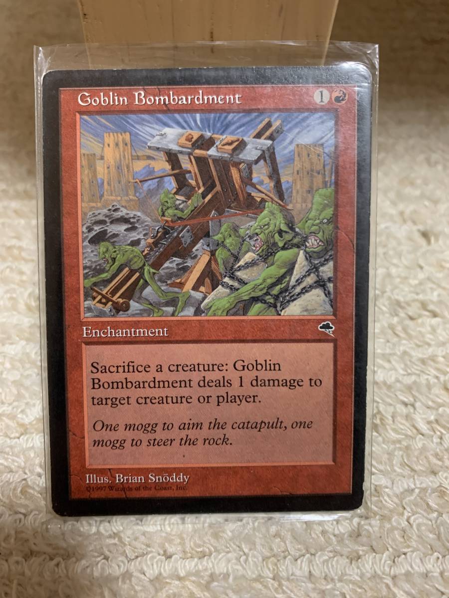 テンペスト 初版 ゴブリンの砲撃/Goblin Bombardment 英語版 プレイド拍卖