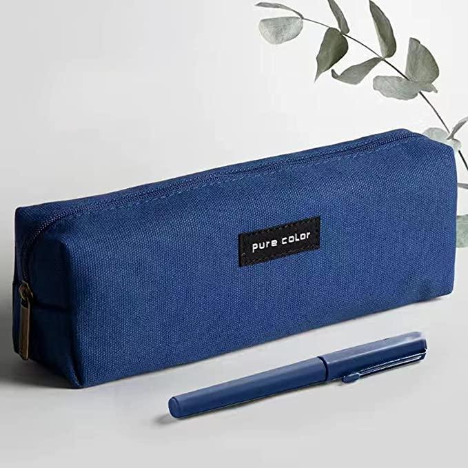 韓国ペンケース ペンポーチ 韓国ファッション シンプル 筆箱 文房具 ネイビー 事務 オフィス キャンパス 筆記用具 オフィス用品 ペンケース拍卖