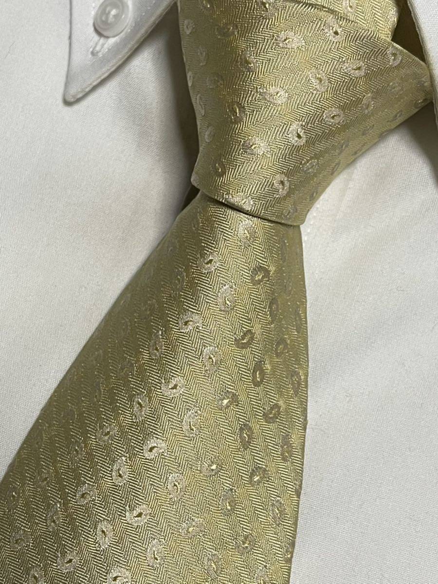 レア 美品 ″GOLD PFEIL″ ゴールドファイル ペイズリー ブランドネクタイ 212398拍卖