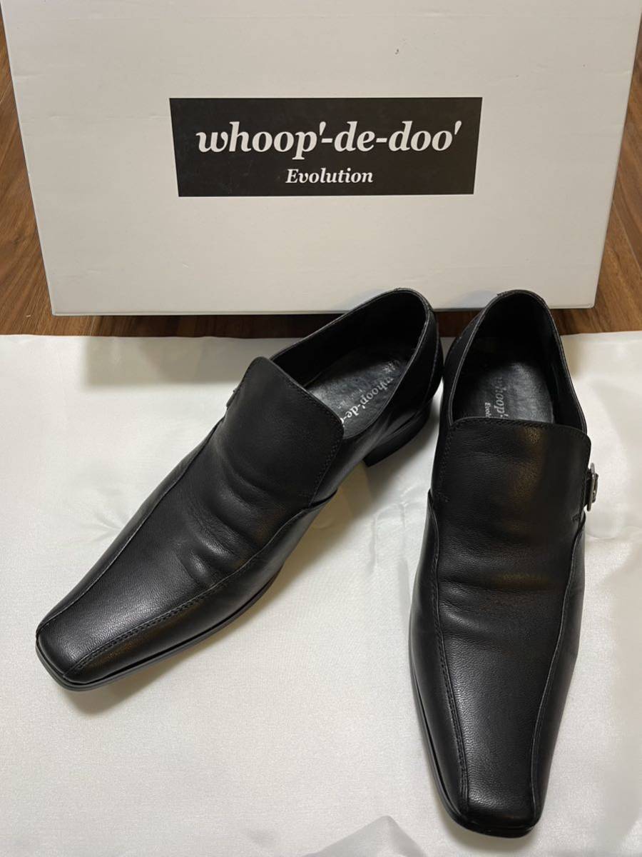 ★極美品★フープディドゥ★whoop de doo ★ Evolution★39★約24.5cm★ブラック★ビジネスシューズ★革靴拍卖