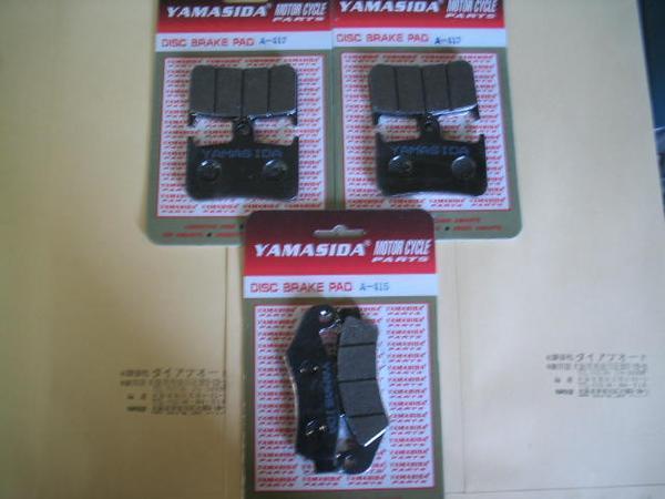 デイスクパッドVFR400R/750R 前・後輪1台分a417a415新品送料込拍卖