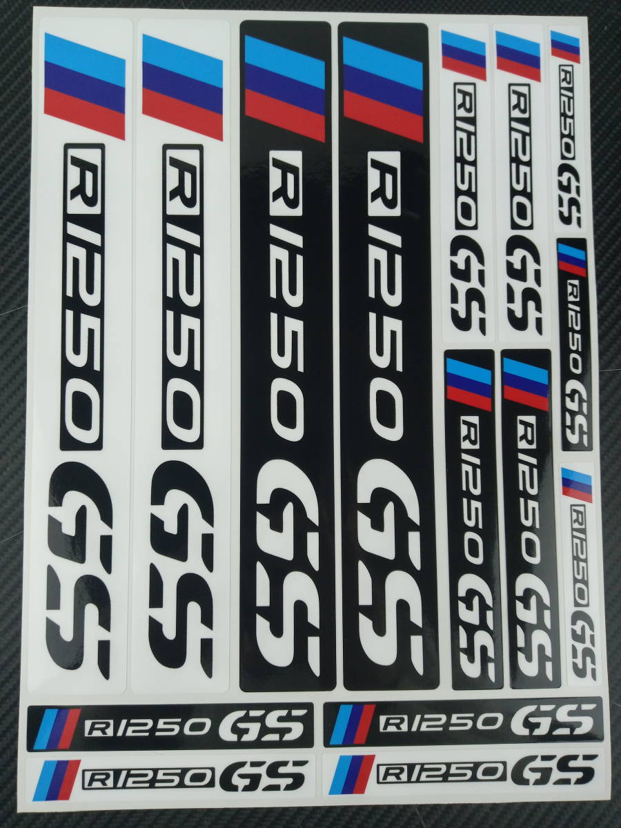 送料無料 BMW R1250GS Decal Stickers ラミネート ステッカー シール デカール シート 23cm x 31cm拍卖