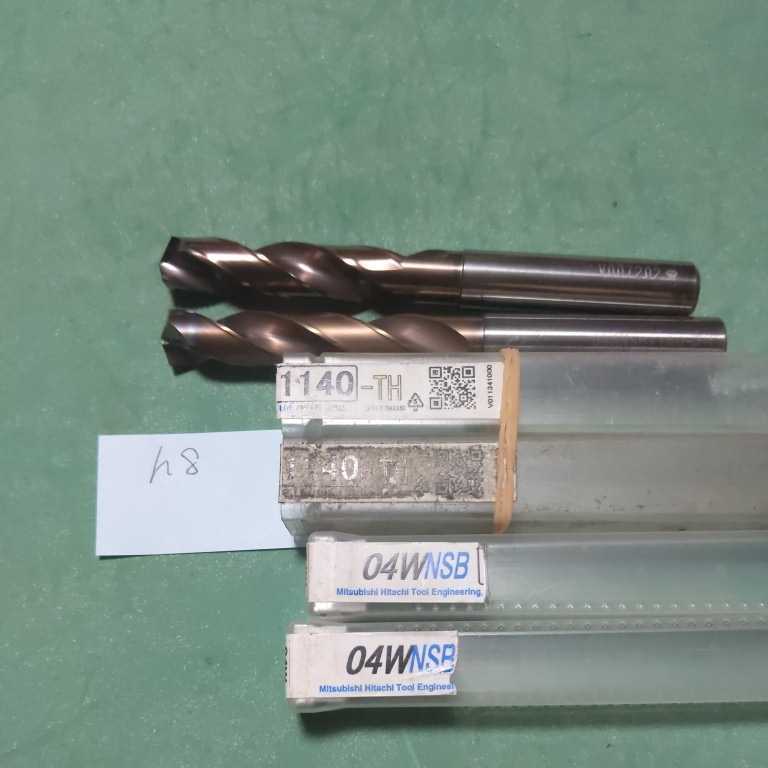 h8 三菱 日立ツール 超硬ドリル ノンステップボーラー 04wNSB1140-TH 11.4 2本 コーティングドリル 再研磨品 消耗品拍卖