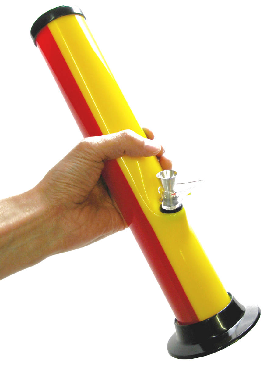 【正規品】USA製BIGアクリルボング@ラスタRASTAカラー【ST】J.M.Plastics社BONG喫煙具PIPEパイプBURST HIGH TIMES420THCカンナビスカップ拍卖