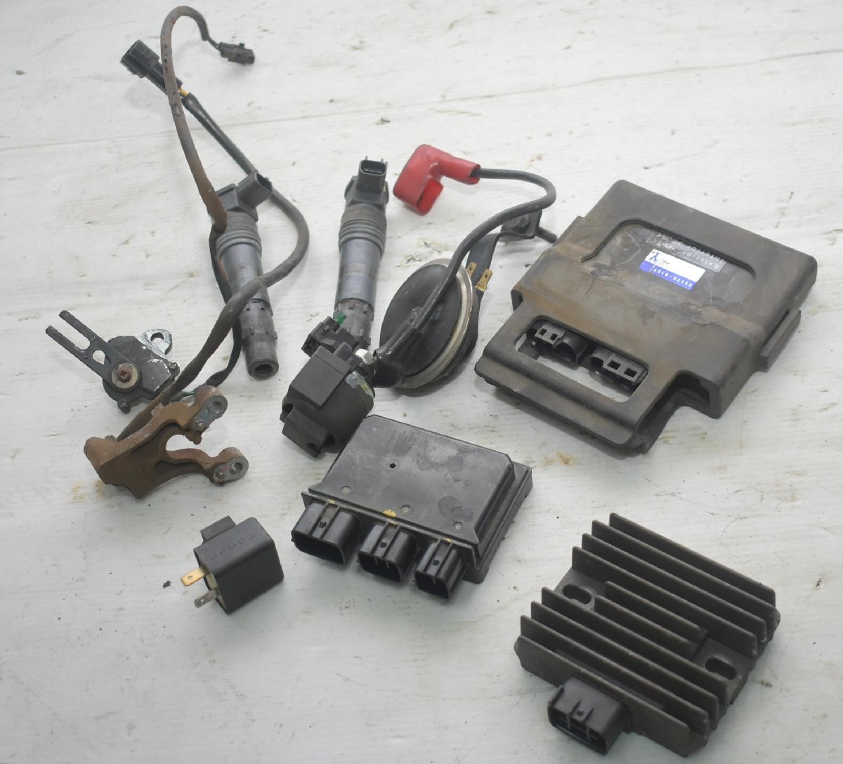 カワサキ ニンジャ250 EX250K ダイレクト イグニッションコイル CDI レギュレーター リレー 電装セット【A】A-201拍卖