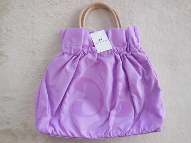 ★新品★モリハナエ★ハンドバッグ★ビッグパピ★パープル★紫★拍卖