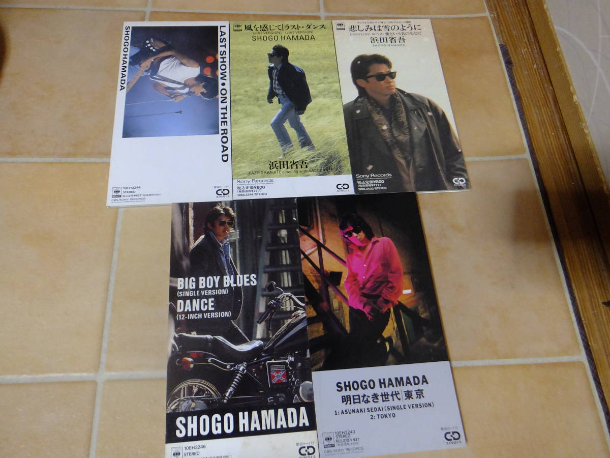 即決●8㎝シングルCD5枚セット●浜田省吾/ 風を感じて/明日なき世代/悲しみは雪のように/ラストショー/BIG BOY BLUES拍卖