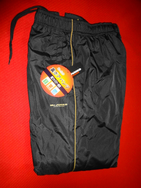新品 Mr.JUNKO  裏ボア パンツ LL 黒 撥水加工 ロゴプリント スポーツ ルームウエア /検POLOポロ拍卖