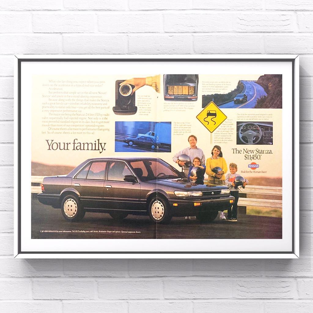 USA 当時物 日産 スタンザ 広告 / カタログ 旧車 Nissan Stanza A10 T11 T12 U12 U13 FX 中古 JDM USDM B4A3 1800 1600 パーツ シート拍卖