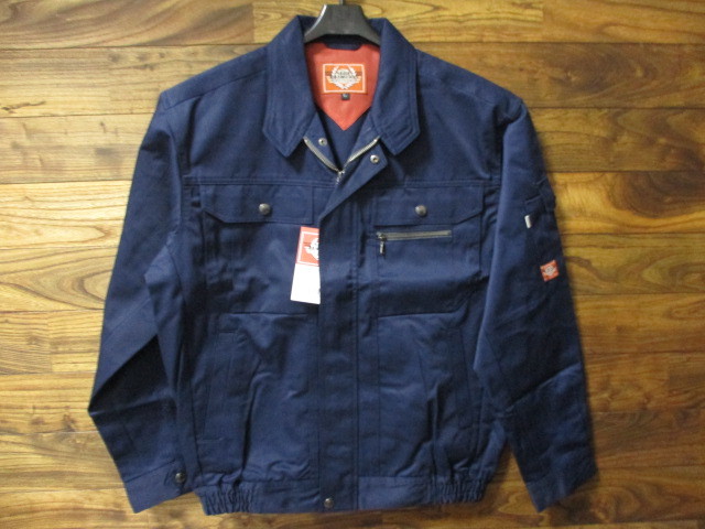 作業服 M サイズ◆即決 ブルゾン サンエス SUN-S BC21251 送料無料!! 作業着 新品 長袖 メンズ ワーク ジャンパー ネイビー 紺 未使用 296拍卖