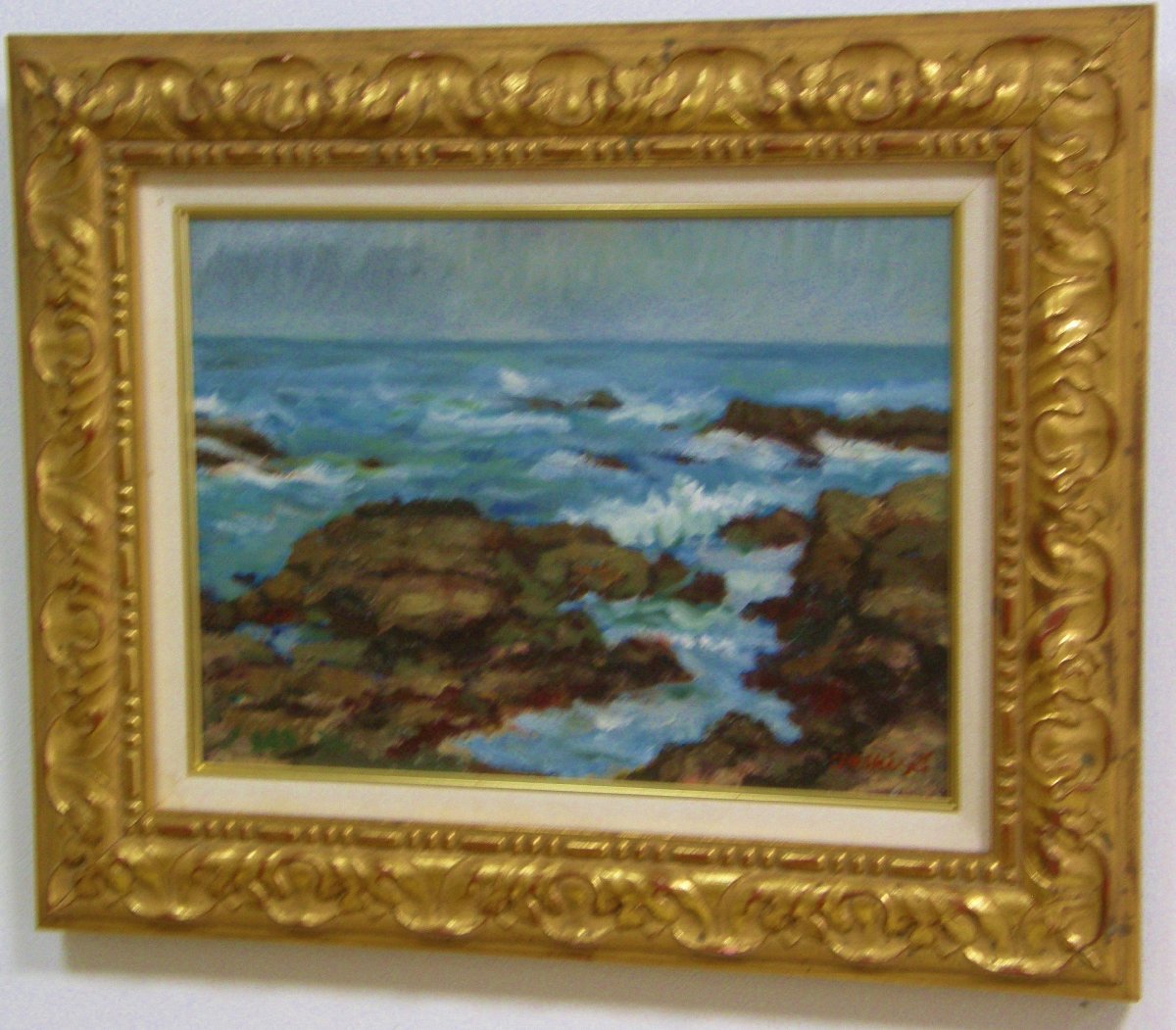 質問歓迎 鈴木俊行 『大洗・5月』 油彩 P8号  【送料無料】拍卖