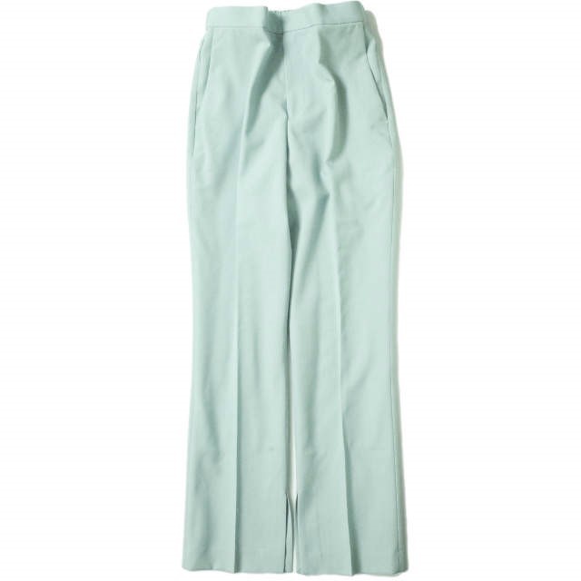 ADAM ET ROPE アダムエロペ 21AW 日本製 インサイドスリットスラックス GAS21200 34 サックス パンツ イージー フレア ボトムス g7928拍卖