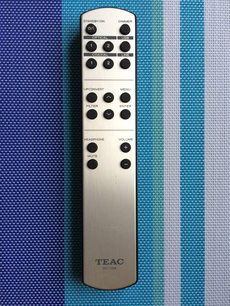 送料無料★TEAC★ティアック★純正★ヘッドフォンアンプ★UD-503用リモコン★RC-1319★中古★動作品★返金保証あり拍卖