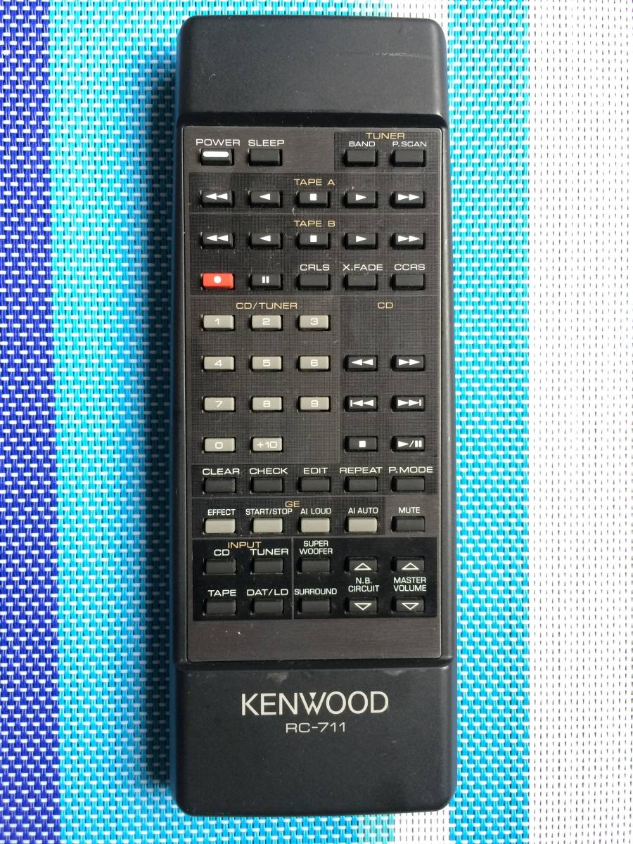 送料無料★KENWOOD★ケンウッド★純正★ALLORA アローラ ★XA7用リモコン★RC-711★中古★動作品★返金保証あり拍卖
