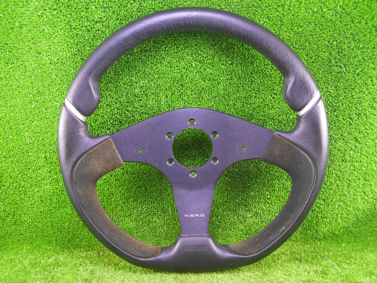 MOMO モモ NERO ネロ ステアリング モモステアリング 350mm 35パイ 【中古】拍卖